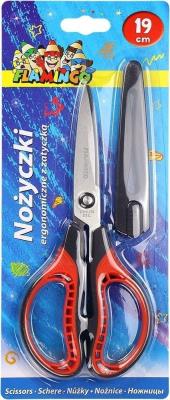 Opakowanie Nożyczki ergonomiczne z zatyczką na ostrzu 19cm