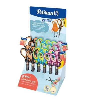 Opakowanie Nożyczki Griffix mix (12szt) PELIKAN