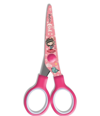 Nożyczki metalowe Laleczka 13,5cm. Wydawca: Diakakis. SmakLiter.pl Opakowanie Nożyczki metalowe Laleczka 13,5cm