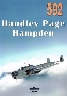 Nr 592 Handley Page Hampden. Autor: Janusz Ledwoch. SmakLiter.pl Okładka książki Nr 592 Handley Page Hampden