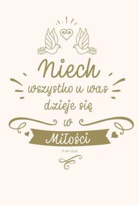 Okładka książki NT z infografikami B5 srebrne tł. Ślub