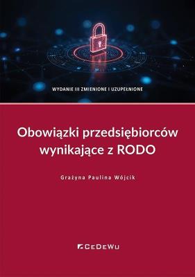 Okładka książki Obowiązki przedsiębiorców wynikające z RODO w.3