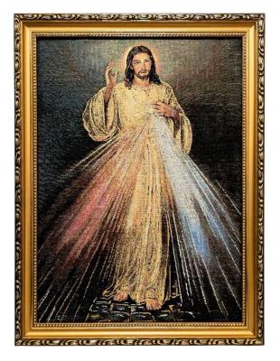 Opakowanie Obraz Haftowany Jezus Miłosierny 42x32cm