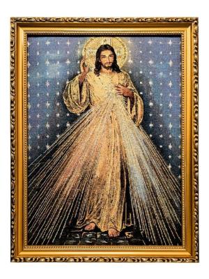 Opakowanie Obraz Haftowany Jezus Miłosierny 42x32cm