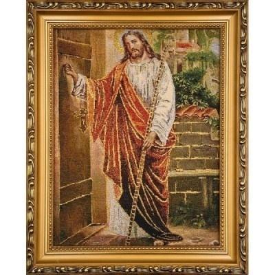Opakowanie Obraz Haftowany - Jezus u drzwi 22x27,5cm
