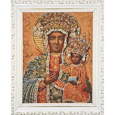 Opakowanie Obraz Haftowany Matka Boża Częstochowska 27,5x22cm
