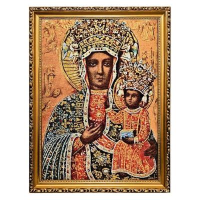 Opakowanie Obraz Haftowany Matka Boża Częstochowska 42/32cm
