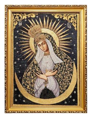 Opakowanie Obraz Haftowany Matka Boża Ostrobramska 32x42cm