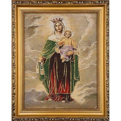 Opakowanie Obraz Haftowany Matka Boża Szkaplerzna 27,5x22cm