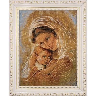 Opakowanie Obraz Haftowany Matka Boża z dzieciątkiem 22x27,5
