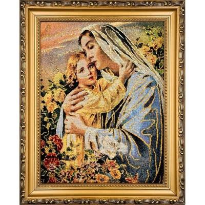 Opakowanie Obraz Haftowany Matka Boża z Dzieciątkiem 22x27,5