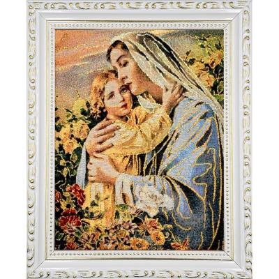 Opakowanie Obraz Haftowany Matka Boża z dzieciątkiem 27,5x22