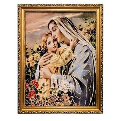 Opakowanie Obraz Haftowany Matka Boża z dzieciątkiem 42/32cm