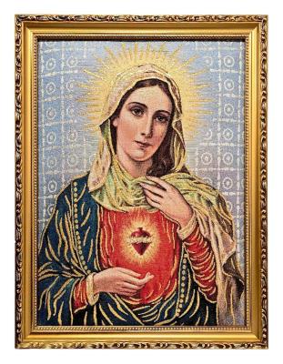 Opakowanie Obraz Haftowany Serce Maryi 32x42cm