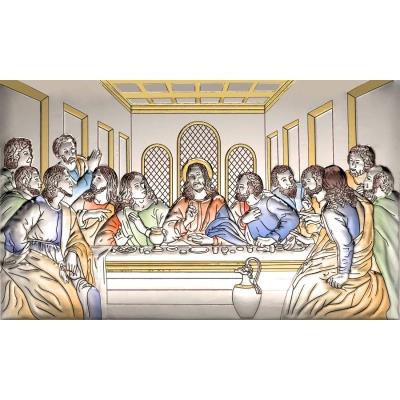 Opakowanie Obraz srebrny Ostatnia Wieczerza 10/16,5cm kolor