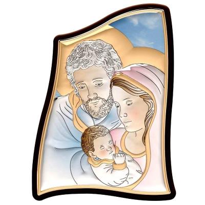 Opakowanie Obrazek srebrny Święta Rodzina 7x5cm