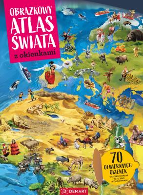 Okładka książki Obrazkowy atlas świata. Z okienkami