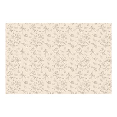 Obrus beżowe Kwiaty 180x120cm. Wydawca: PartyDeco. SmakLiter.pl Opakowanie Obrus beżowe Kwiaty 180x120cm