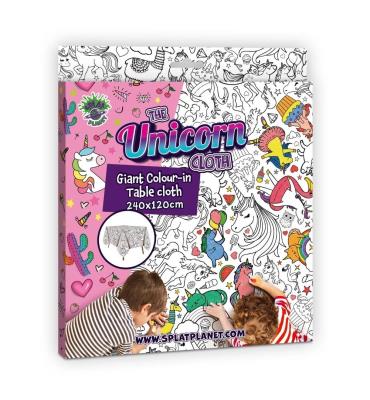 Opakowanie Obrus do pomalowania Jednorożce 240x120cm