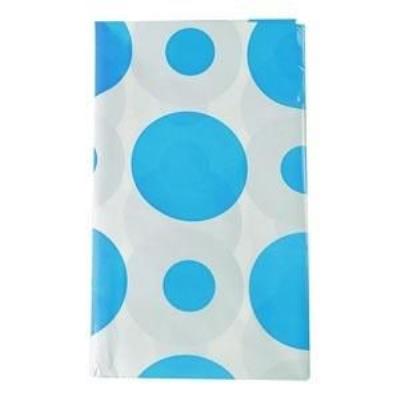 Obrus folia w grochy turkusowy. Wydawca: ARPEX. SmakLiter.pl Opakowanie Obrus folia w grochy turkusowy