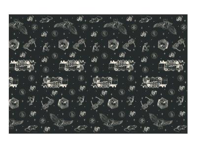 Opakowanie Obrus papierowy Harry Potter czarny 180x120cm