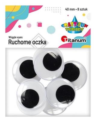 Opakowanie Oczy bez kleju i rzęs 40mm 8szt