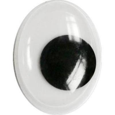 Opakowanie Oczy samoprzylepne czarne 5x7mm bez rzęs 50szt