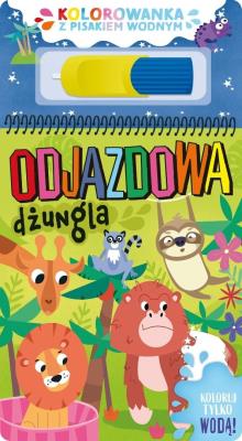 Okładka książki Odjazdowa dżungla. Kolorowanka z pisakiem wodnym