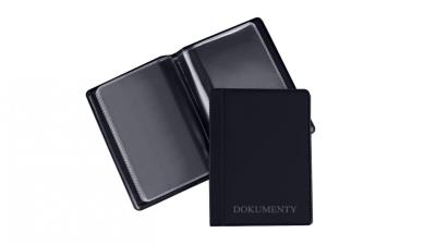 Opakowanie Okładka na dokumenty mini standard czarna