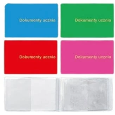 Opakowanie Okładka na dokumenty ucznia mała PVC mix
