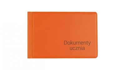 Opakowanie Okładka na dokumenty ucznia małe orange