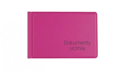 Opakowanie Okładka na dokumenty ucznia małe pink