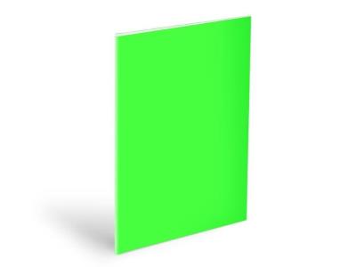 Opakowanie Okładka na zeszyt A4 neon green 180mic