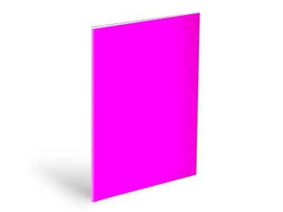 Opakowanie Okładka na zeszyt A5 neon pink 180mic (10szt)