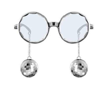 Opakowanie Okulary Disco srebrne
