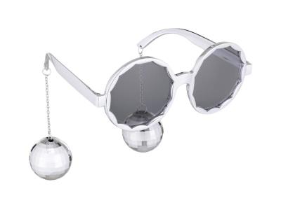 Opakowanie Okulary Kule disco srebrny 16x6,5cm
