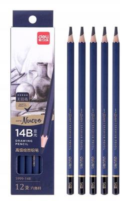 Ołówek 14B do szkicowania Nuevo 12szt. Wydawca: DELI. SmakLiter.pl Opakowanie Ołówek 14B do szkicowania Nuevo 12szt