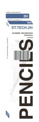 Opakowanie Ołówek techniczny 2H trójkątny 12 szt.