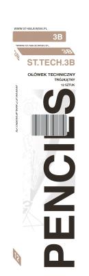 Opakowanie Ołówek techniczny 3B trójkątny 12 szt.