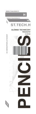 Opakowanie Ołówek techniczny H trójkątny 12 szt.