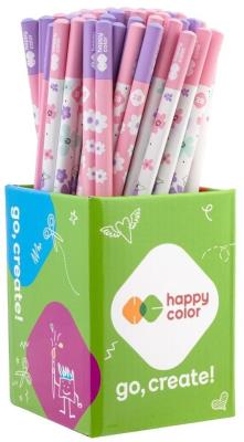 Ołówek trójkątny 2B Pearl flower (72szt) w kubku. Wydawca: GDD. SmakLiter.pl Opakowanie Ołówek trójkątny 2B Pearl flower (72szt) w kubku