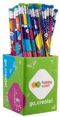 Ołówek trójkątny 2B z gumką Pop (24szt). Wydawca: GDD. SmakLiter.pl Opakowanie Ołówek trójkątny 2B z gumką Pop (24szt)