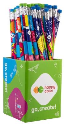 Ołówek trójkątny 2B z gumką Pop (72szt) w kubku. Wydawca: GDD. SmakLiter.pl Opakowanie Ołówek trójkątny 2B z gumką Pop (72szt) w kubku