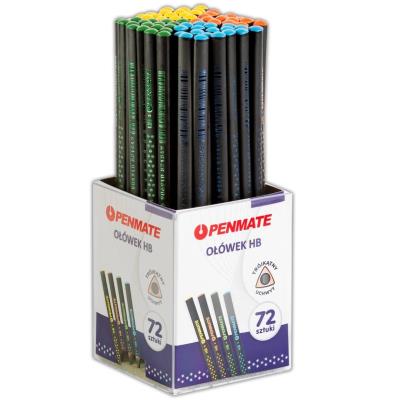 Opakowanie Ołówek trójkątny bez gumki (72szt) PENMATE