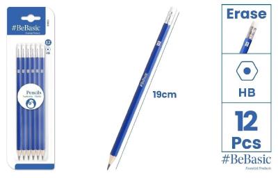 Ołówek z gumką 12szt. Wydawca: Artix. SmakLiter.pl Opakowanie Ołówek z gumką 12szt