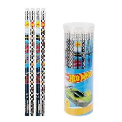Opakowanie Ołówek z gumką HB Hot Wheels (48szt)