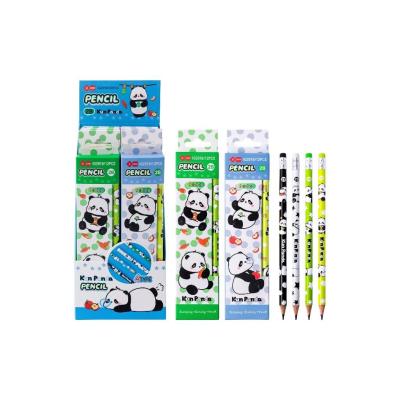 Ołówek z gumką Panda 4szt mix. Wydawca: Squishy. SmakLiter.pl Opakowanie Ołówek z gumką Panda 4szt mix