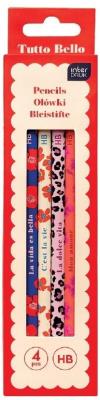Ołówki z gumką 4szt. Wydawca: INTERDRUK. SmakLiter.pl Opakowanie Ołówki z gumką 4szt