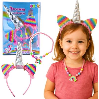 Opakowanie Opaska jednorożec + Naszyjnik