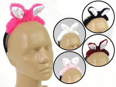 Opakowanie Opaska na włosy z pluszową kokardą MIX